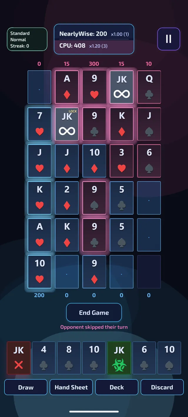 Royal Tactics gameplay screen