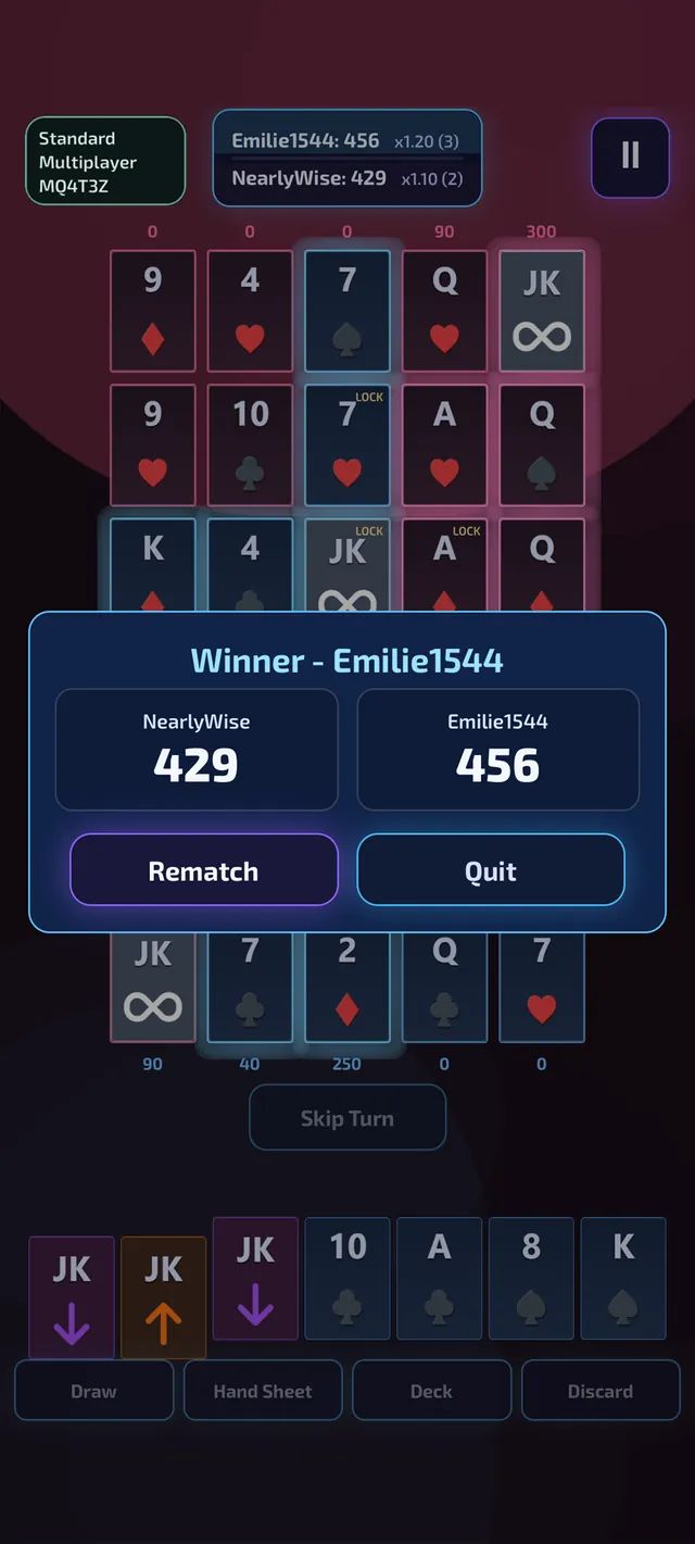 Royal Tactics multiplayer screen